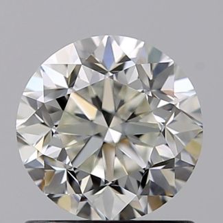 1.00 Carat Round J VS1 F EX VG GIA Natural Diamond