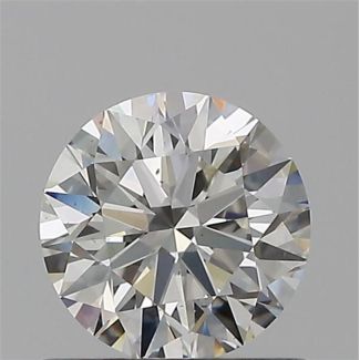 0.60 Carat Round H SI1 EX GIA Natural Diamond