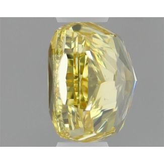 0.51 Carat Cushion Modified Fancy Yellow VS2 - VG GD GIA Natural Diamond