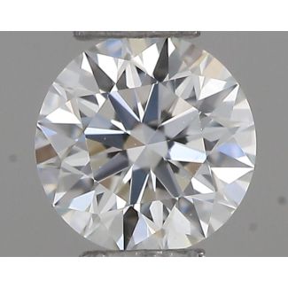 0.19 Carat Round G VVS2 EX GIA Natural Diamond