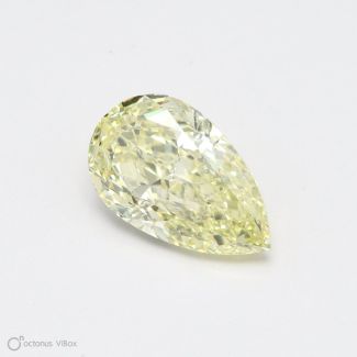 0.7 Carat Pear Fancy Yellow SI2 - VG GIA Natural Diamond