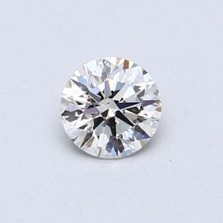 0.41 Carat Round H SI1 EX VG GIA Natural Diamond