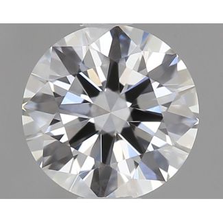 0.41 Carat Round F VVS2 EX GIA Natural Diamond