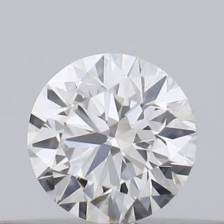 0.18 Carat Round H VVS2 EX GIA Natural Diamond