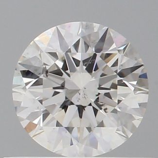 0.61 Carat Round H SI1 EX GIA Natural Diamond