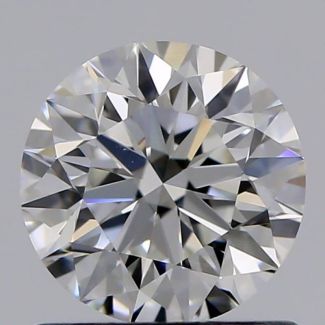 0.80 Carat Round F VS1 EX GIA Natural Diamond