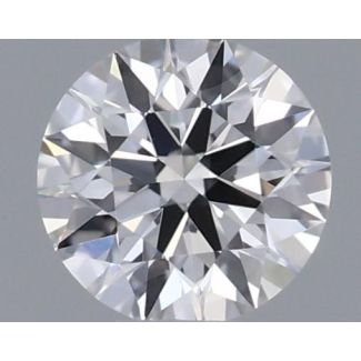 0.23 Carat Round F VVS2 EX GIA Natural Diamond