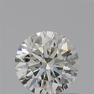 0.50 Carat Round H VVS2 EX IGI Natural Diamond