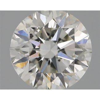 0.50 Carat Round G SI2 EX IGI Natural Diamond