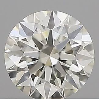 0.33 Carat Round H VVS1 EX IGI Natural Diamond