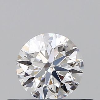 0.36 Carat Round E VVS1 EX GIA Natural Diamond