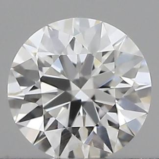 0.25 Carat Round F VVS2 EX GIA Natural Diamond