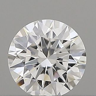 0.19 Carat Round D VVS2 EX GIA Natural Diamond