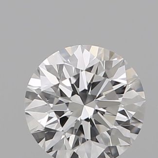 0.41 Carat Round E VVS2 EX GIA Natural Diamond