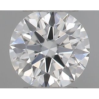 0.18 Carat Round F VVS2 EX GIA Natural Diamond