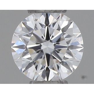 0.2 Carat Round D VVS1 EX VG GIA Natural Diamond