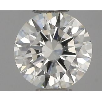 0.34 Carat Round H VVS2 EX VG IGI Natural Diamond