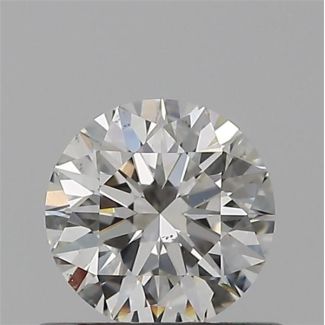 0.50 Carat Round H VS2 EX GIA Natural Diamond