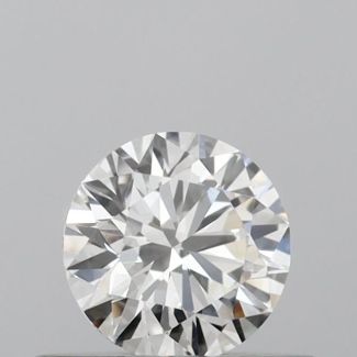 0.38 Carat Round H VVS1 EX GIA Natural Diamond