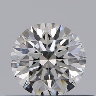 0.32 Carat Round F VS1 EX GIA Natural Diamond