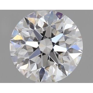 0.72 Carat Round D VVS2 EX GIA Natural Diamond