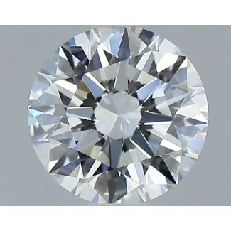 0.5 Carat Round F VVS1 EX GIA Natural Diamond