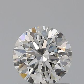 0.7 Carat Round G SI1 EX GIA Natural Diamond