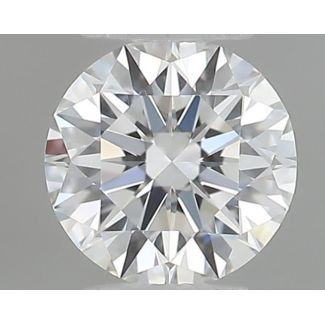 0.23 Carat Round F VVS1 EX GIA Natural Diamond