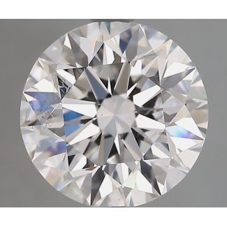 3.01 Carat Round D SI2 EX GIA Natural Diamond