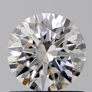 0.70 Carat Round F SI1 EX GIA Natural Diamond