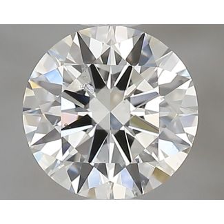 0.51 Carat Round H SI1 EX GIA Natural Diamond