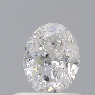 0.60 Carat Oval D SI1 - VG G GIA Natural Diamond