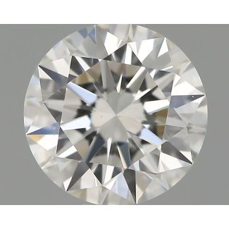 0.76 Carat Round H VS2 EX GIA Natural Diamond