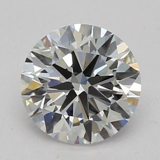 0.45 Carat Round D VVS2 VG EX GIA Natural Diamond