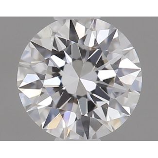 0.23 Carat Round D VVS1 EX GIA Natural Diamond