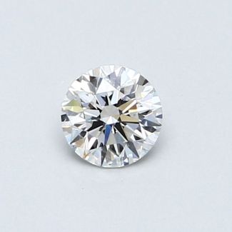 0.39 Carat Round D VS2 VG EX GIA Natural Diamond