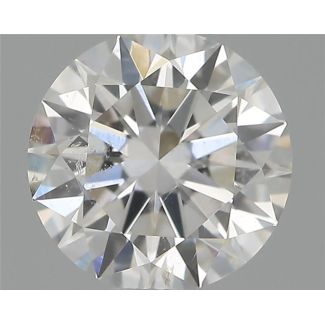 0.50 Carat Round F SI2 EX GIA Natural Diamond