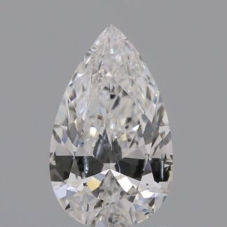 0.70 Carat Pear F SI2 - VG EX GIA Natural Diamond