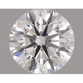 0.5 Carat Round D VVS1 EX GIA Natural Diamond