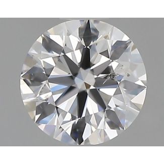 0.51 Carat Round F SI1 EX GIA Natural Diamond