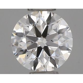 0.46 Carat Round E VVS2 EX VG GIA Natural Diamond