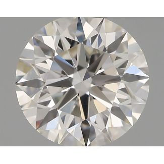 0.57 Carat Round H VVS2 EX IGI Natural Diamond