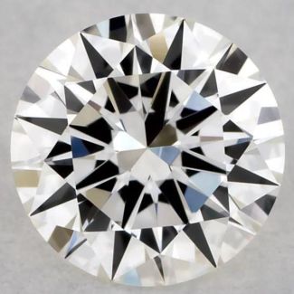 0.35 Carat Round H VVS2 EX GIA Natural Diamond