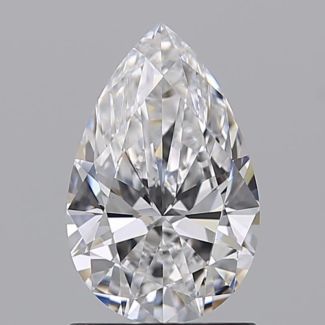 1.00 Carat Pear D VS1 - EX GIA Natural Diamond