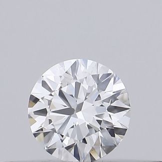 0.18 Carat Round D VS2 EX GIA Natural Diamond