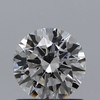 0.70 Carat Round E SI1 EX VG GIA Natural Diamond