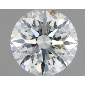 0.52 Carat Round F VVS1 EX GIA Natural Diamond