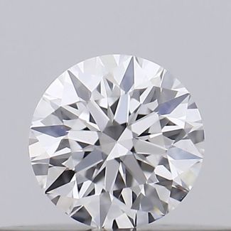 0.18 Carat Round D VVS2 EX GIA Natural Diamond