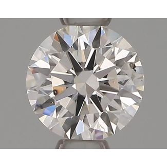 0.40 Carat Round F SI2 EX GIA Natural Diamond