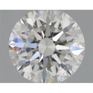 0.90 Carat Round G SI2 VG EX GIA Natural Diamond